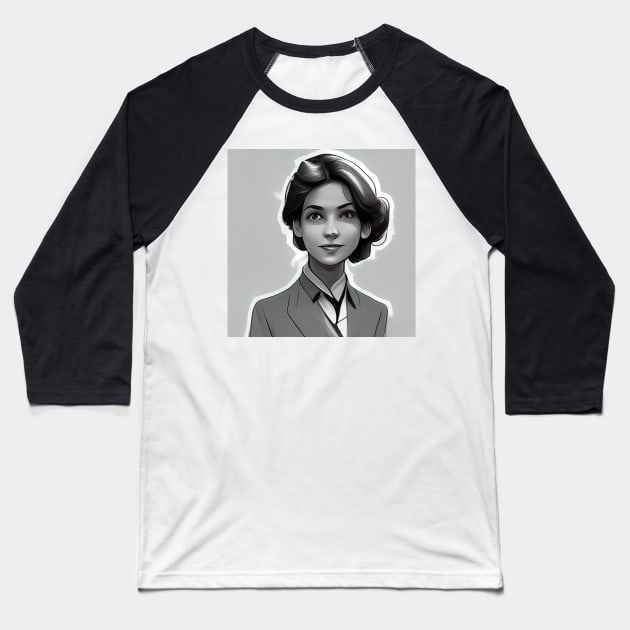 Female scientist | Comics style Baseball T-Shirt by ComicsFactory